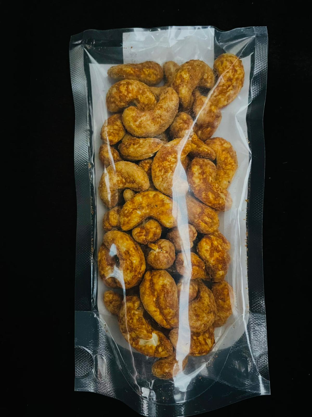 Roasted Red Chilli Cashews - Premium Jumbo Whole Kaju 250g | Seasoned with Kashmiri Chilli & Sea Salt | Oil-Free Healthy Namkeen - Image 2