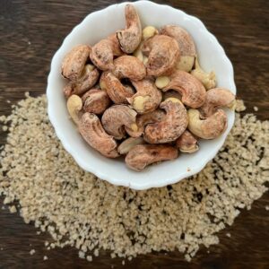 salted cashews with skin