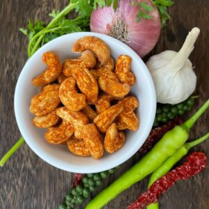 Manchurian Cashews 500g – Spicy Dry Roasted Nuts