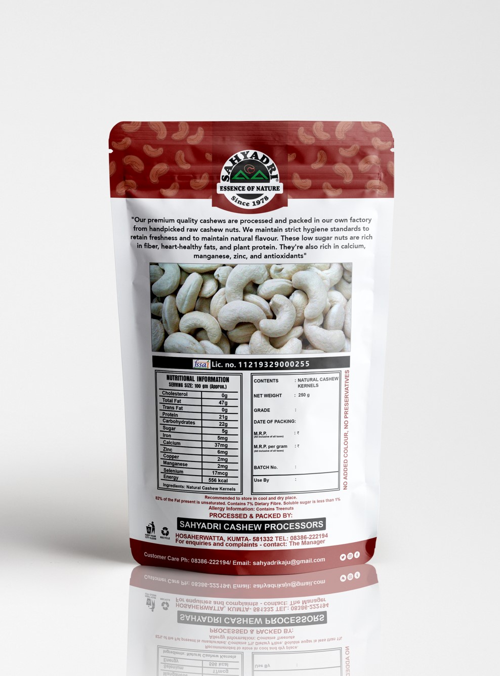 Salted Cashews 500g Small